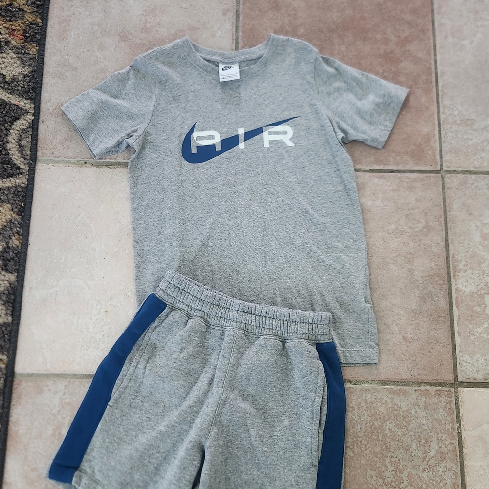 Nike Air Gray and Blue Kids Set